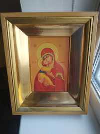 Владимирская икона Божией Матери в киоте 22х28х6см