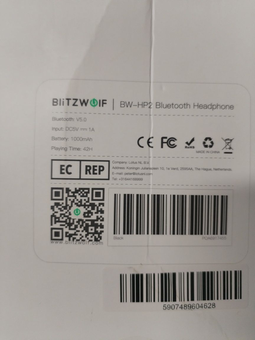 Auscultadores Blitzwolf BW-HP2