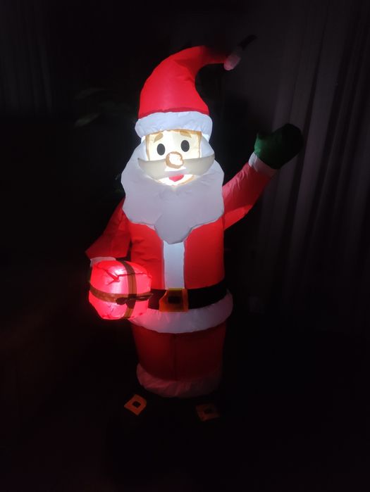 Надувной Санта Клаус 120 см уличный, комнатный