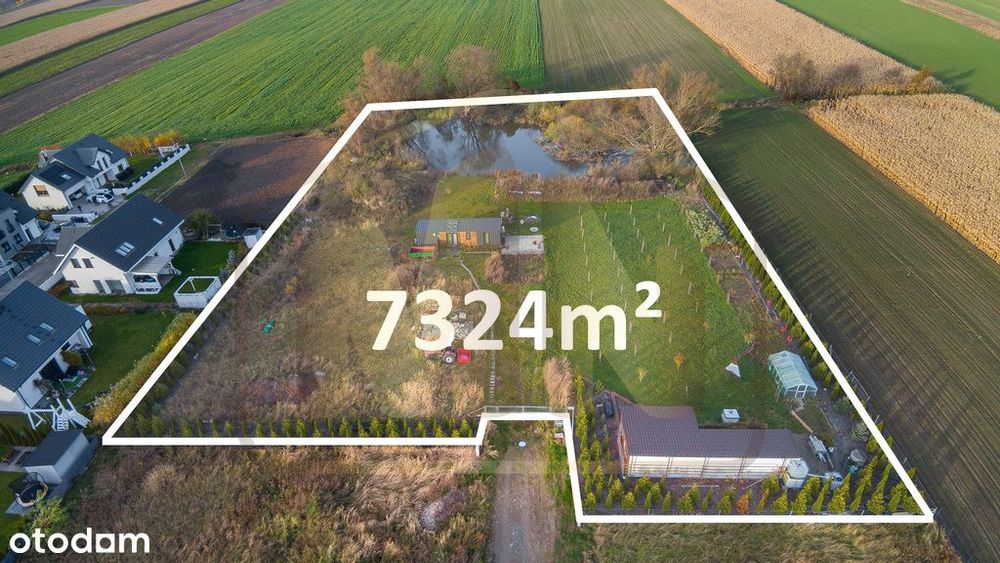 Atrakcyjna działka z własnym stawem, Dąbcze