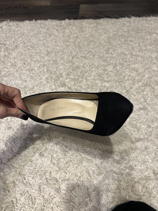 Туфли замшевые черные