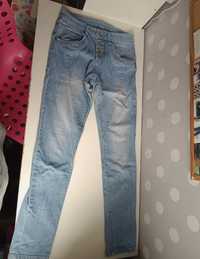 spodnie jeansowe niebieskie skinny jeans