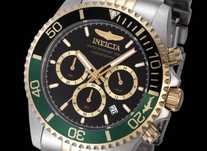 Часы Invicta 48116 Pro Diver 43 mm. Master of the Oceans Green Gold