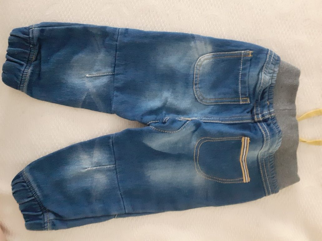 Spodnie jeans dla chłopca rozm 86