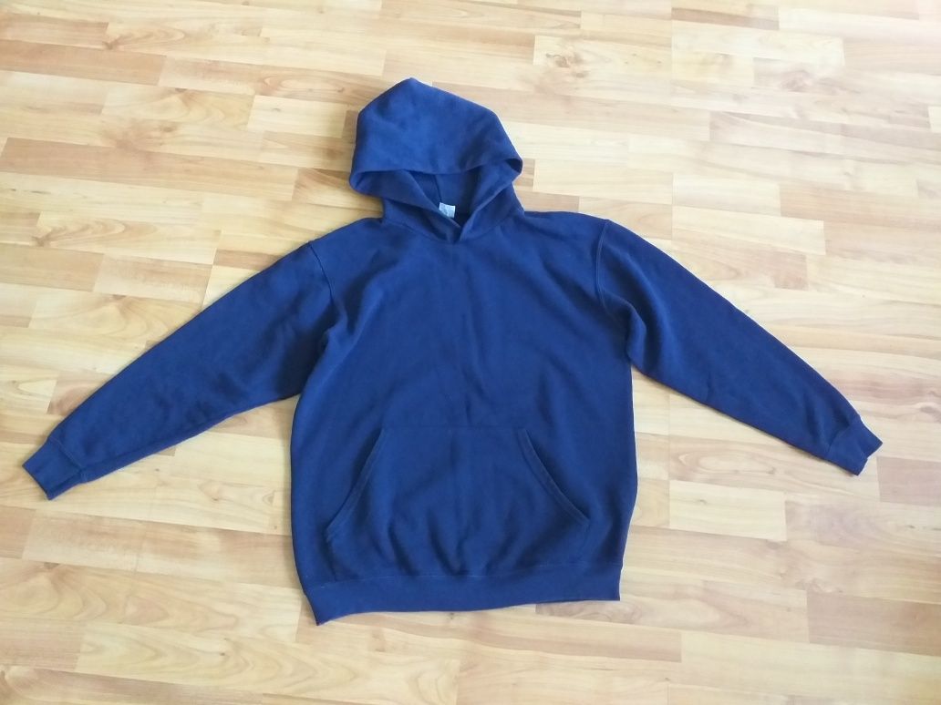 Świetna bluza z kapurem basic hoodie boxy Fruit of The Loom rozm. 152