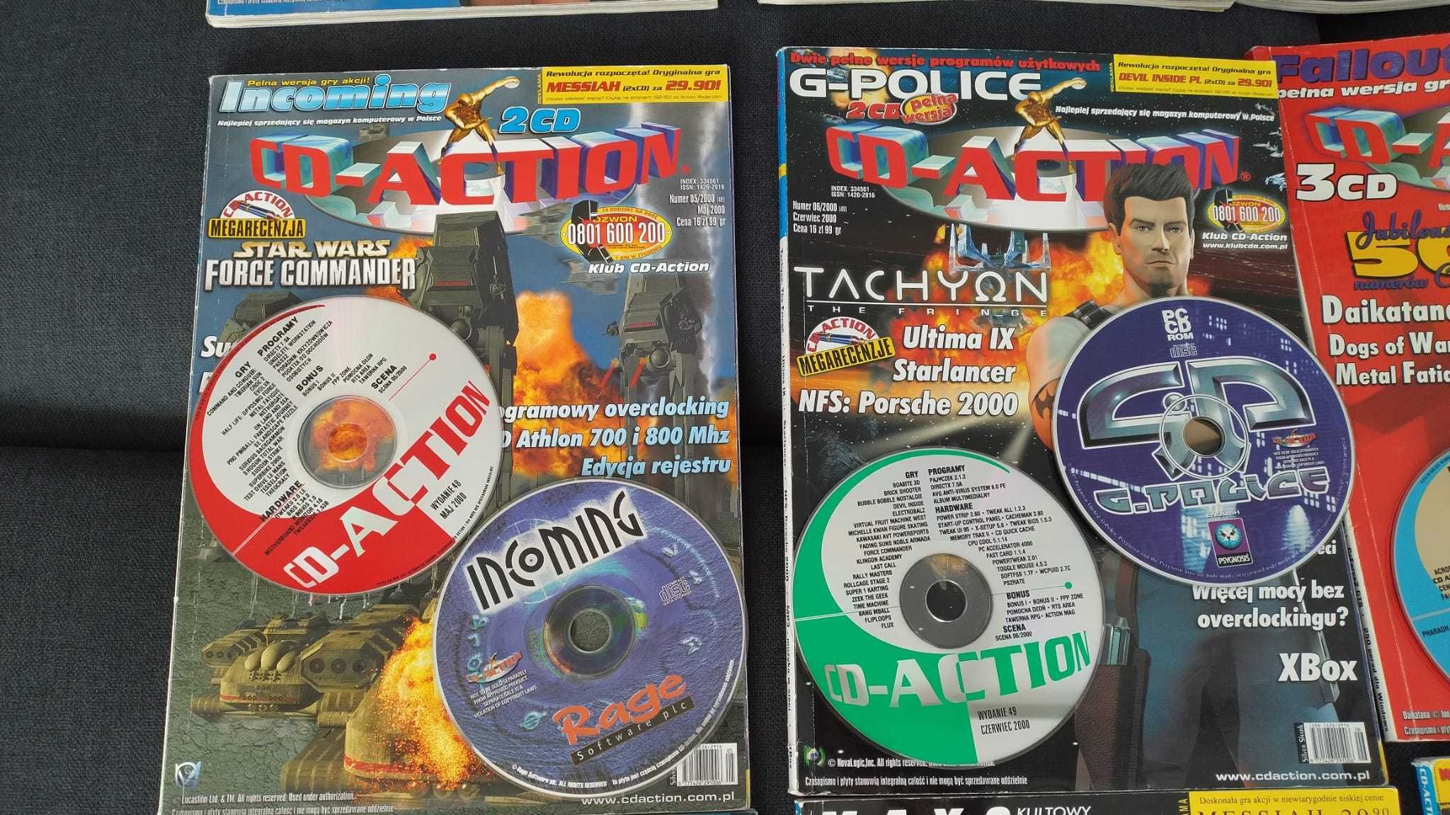 CD-Action rocznik 2000 kompletny, płyty + gazety