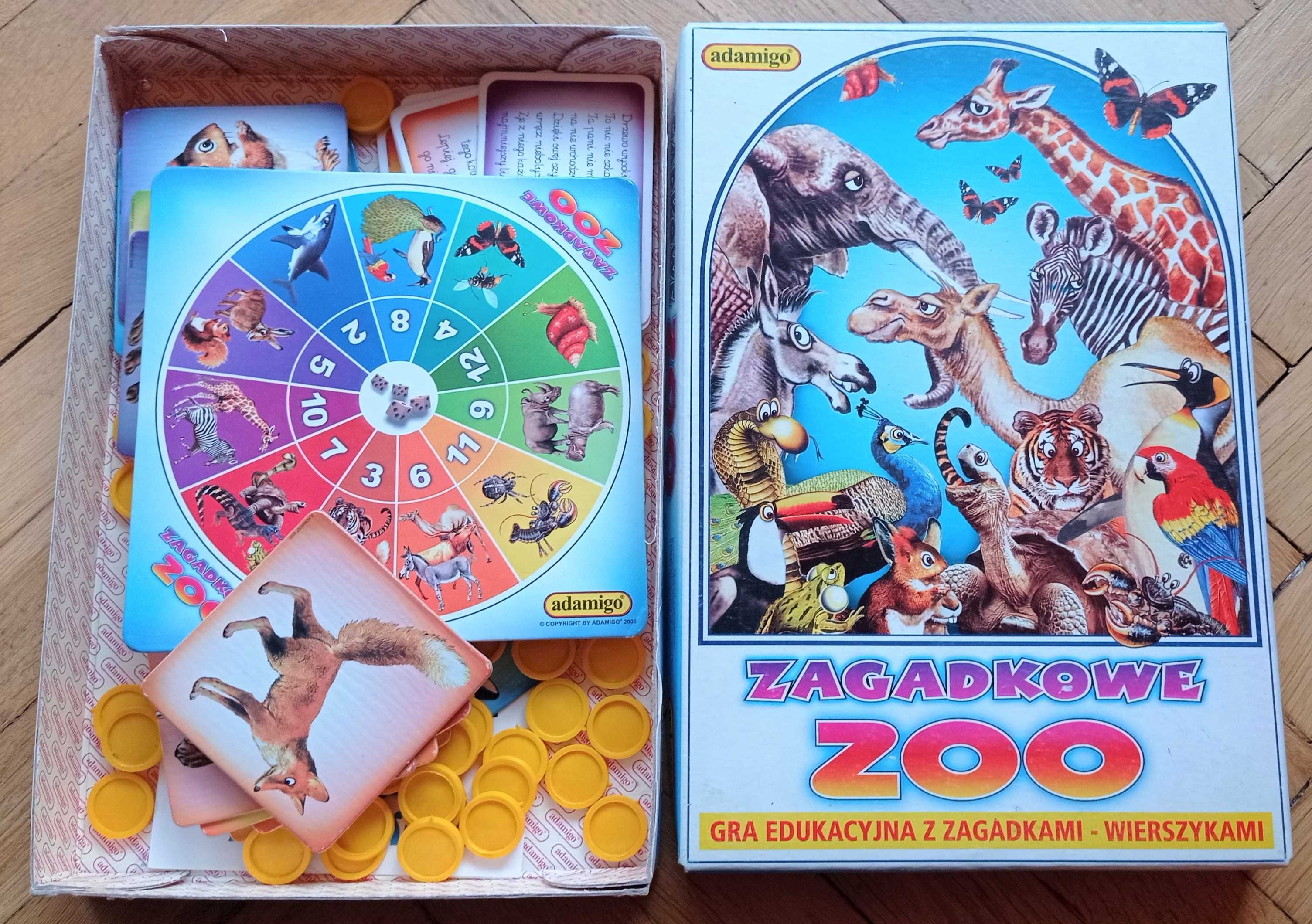 Zagadkowe Zoo - gra edukacyjna z zagadkami - wierszykami