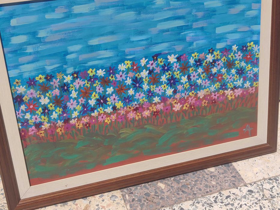 Quadro pintado à mão