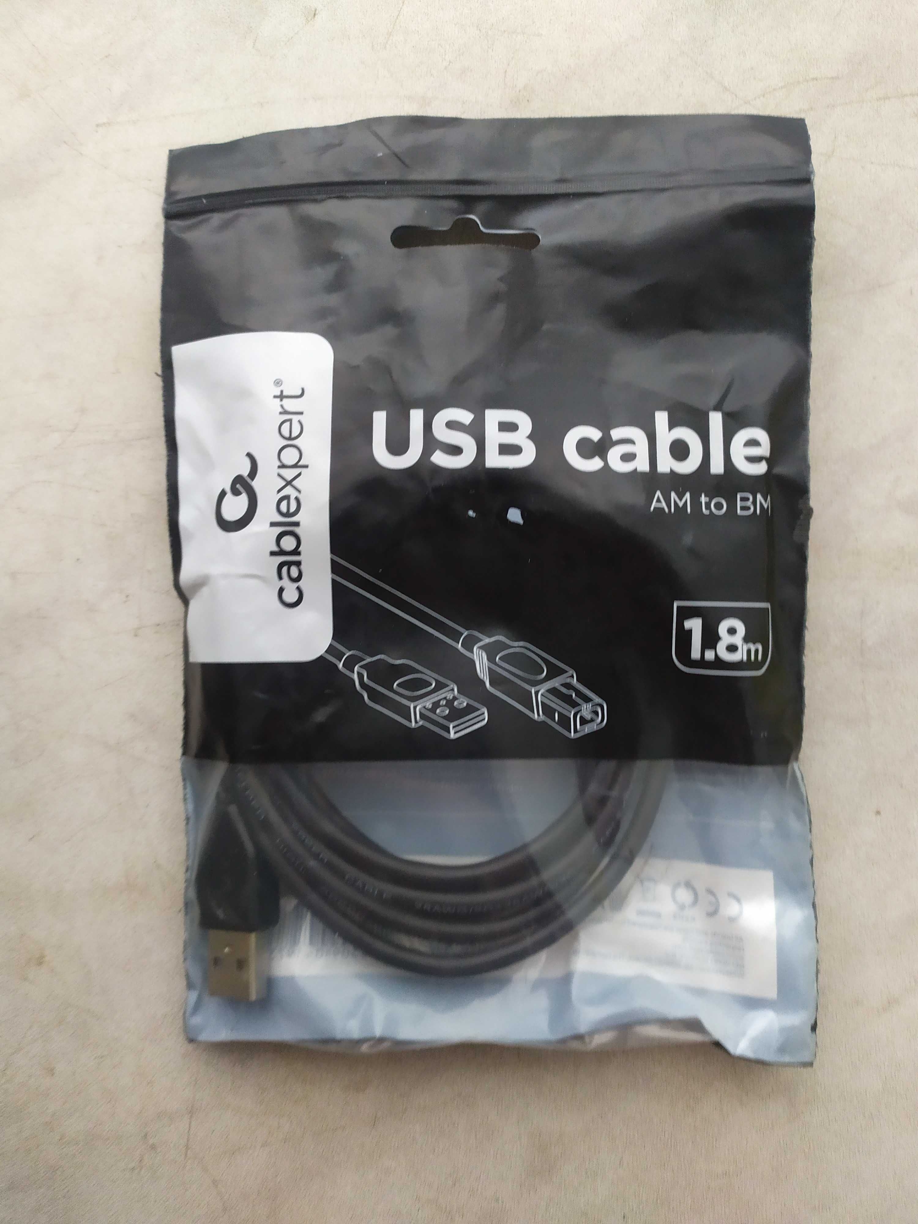 Кабель для принтера Cablexpert USB 2.0 AM-BM 1.8м