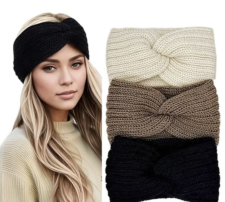 Повʼязки на голову теплі набір