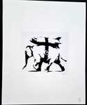 BANKSY 50CM X 40CM