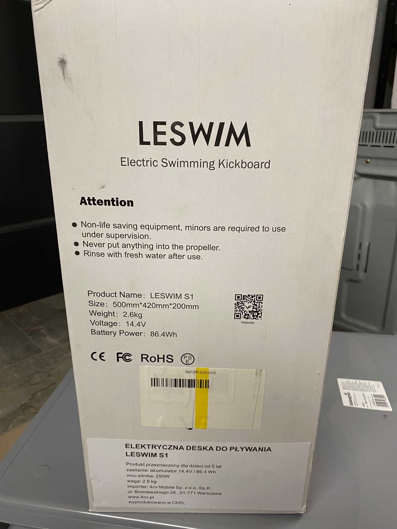 Elektryczna deska do pływania LESWIM nowa
