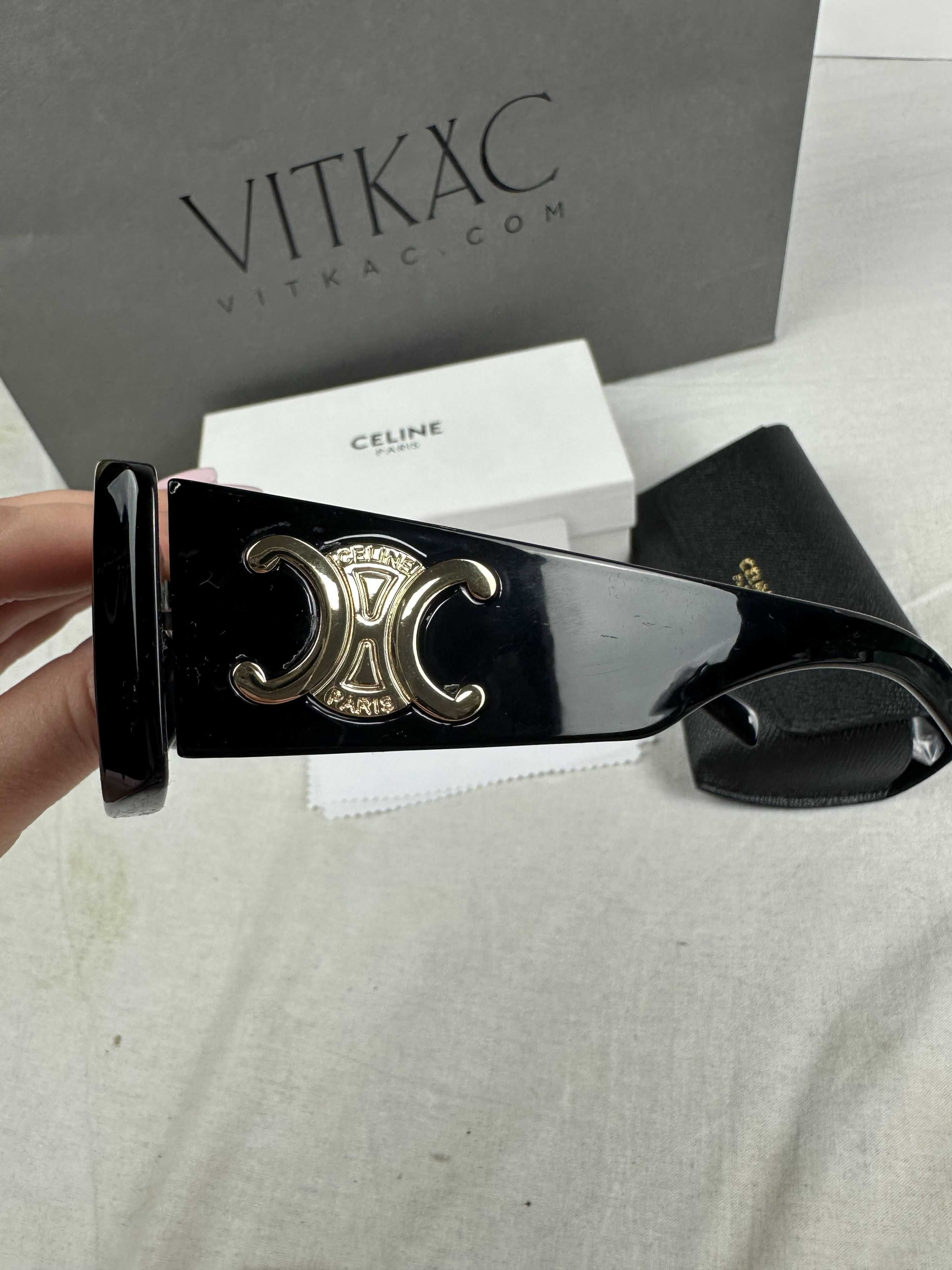 Okulary przeciwsłoneczne Zestaw Celine Paris logowane pudełko nowość