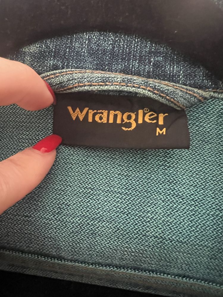 Wrangler M 38 katana jeansowa niebieska granatowa