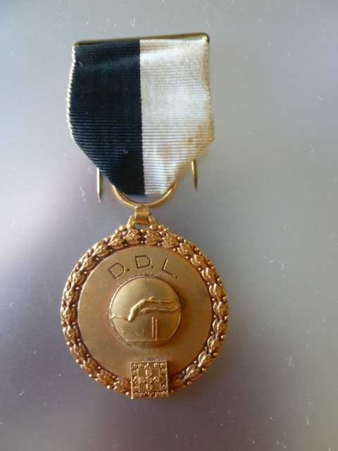 2 medalhas de desporto antigas, Liceu Gil Vicente, 1969-70