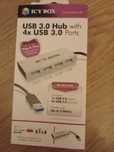 HUB ICY BOX  USB-A - 4x USB-A Aluminiowy
