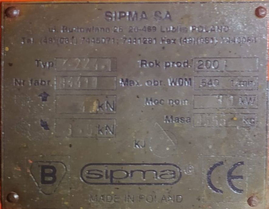 Prasa kostka simpa z224/1 pierwszy właściciel 2001 presa