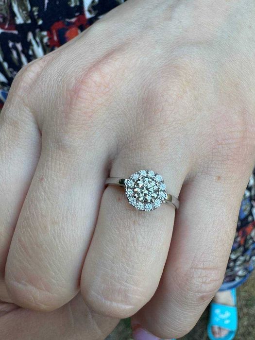 Кольцо в стиле Tiffany 0,56 ct