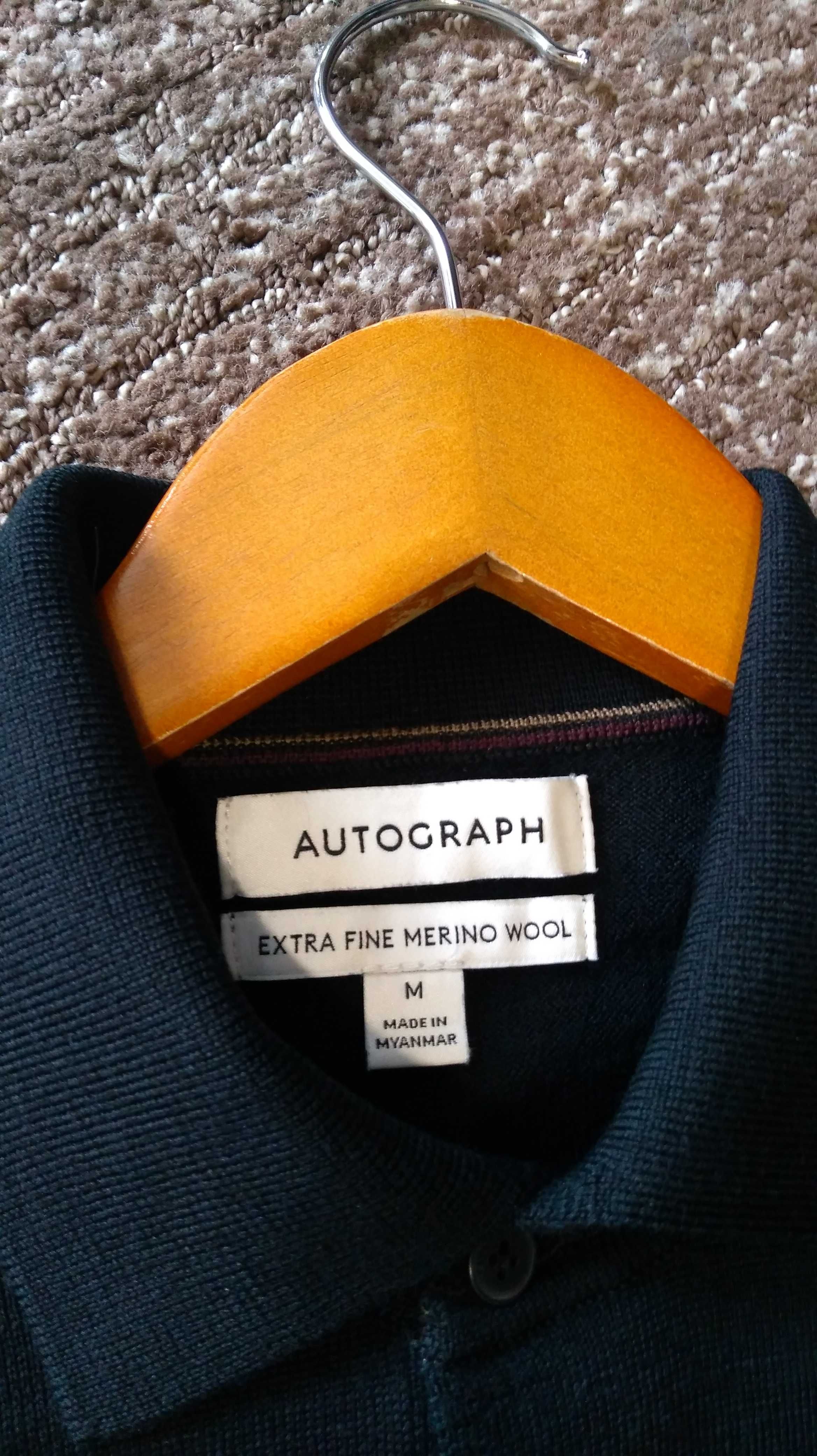 100 Вовна мериноса!!! Джемпер пуловер поло Autograph Marks&Spenser