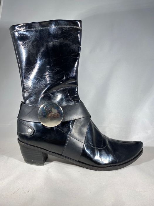 Botas em pele preta 35/36