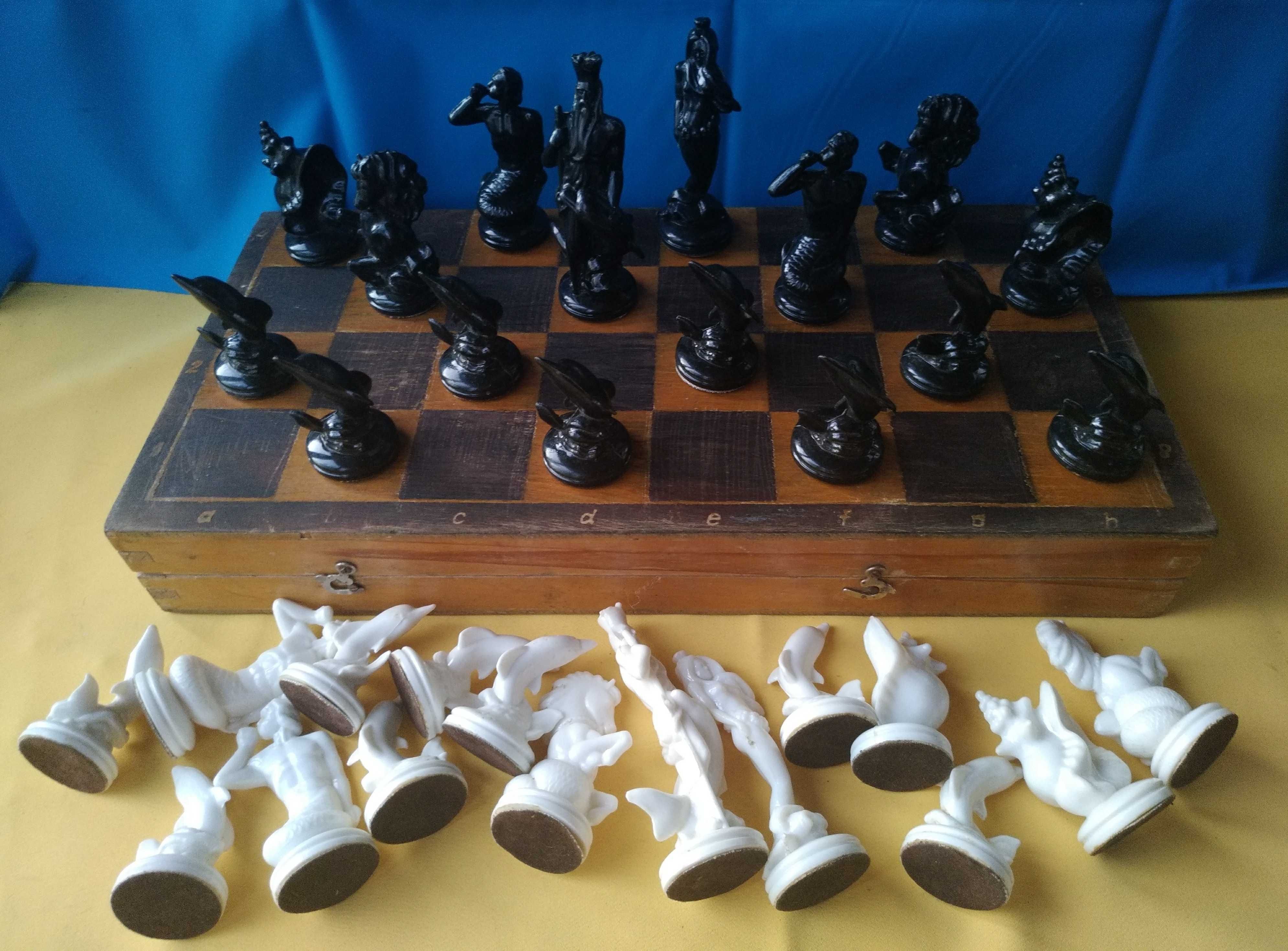 Набор фигур РУСАЛОЧКА, шахматы, шахмати ＋ доска(бонус)