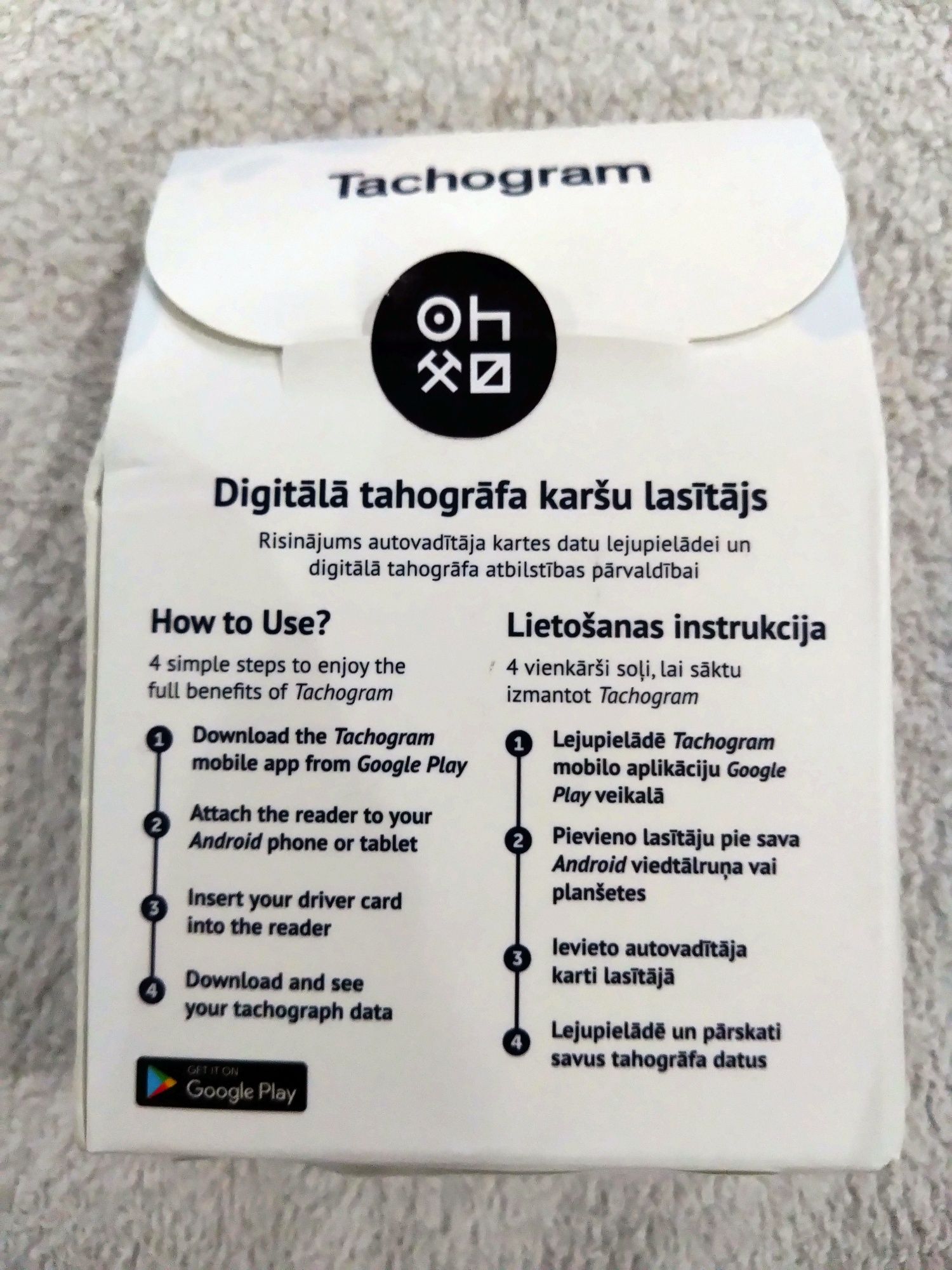 Tachograf tachogram czytnik kart kierowcy śledzenie na telefon Wysyłka