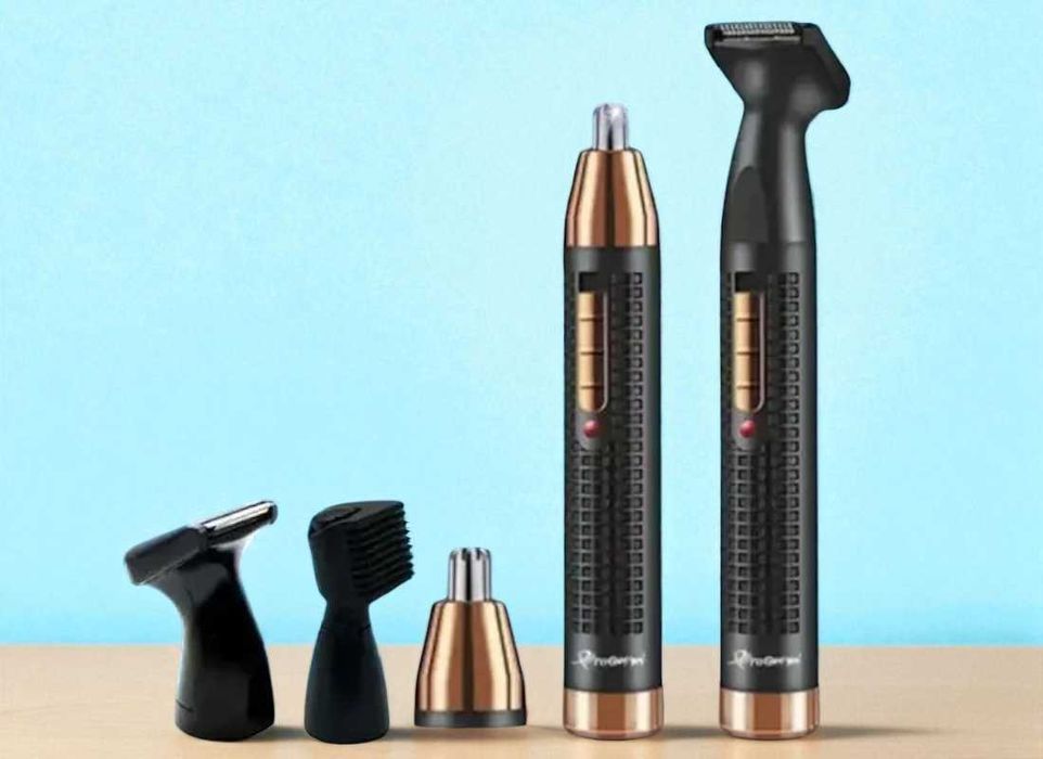 Бездротовий чоловічий тример Geemy GM-3108 3 в 1 для носу та вух