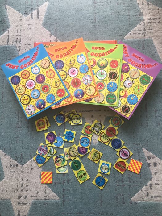 Gra bingo - gra pamięciowa Jest godzina