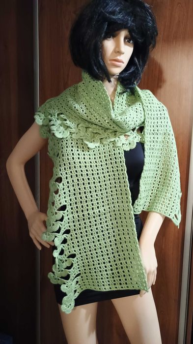 szal,rękodzieło,szydełko,moda,chusta