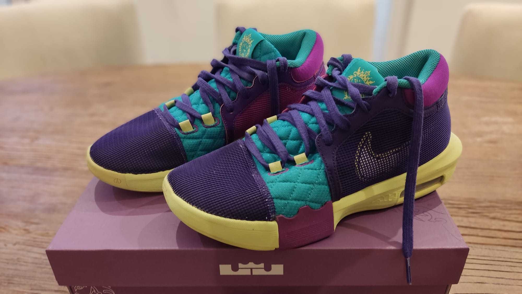 Nike Lebron Witness VIII. ROZMIAR EUR 41. Fioletowo/Białe. Jak NOWE.