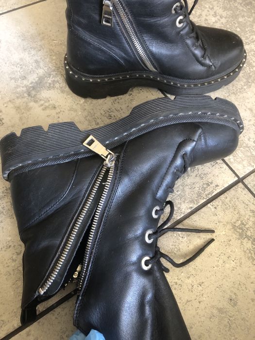 Зимние ботинки кожа