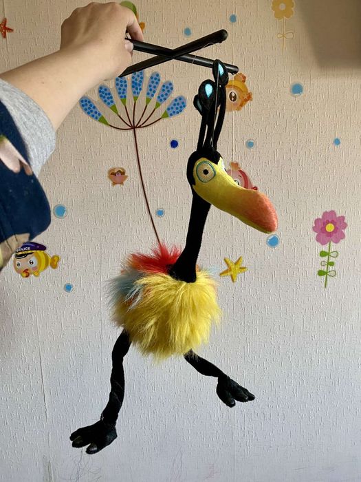 Мягкая игрушка марионетка райская птица Кевин Disney pixar