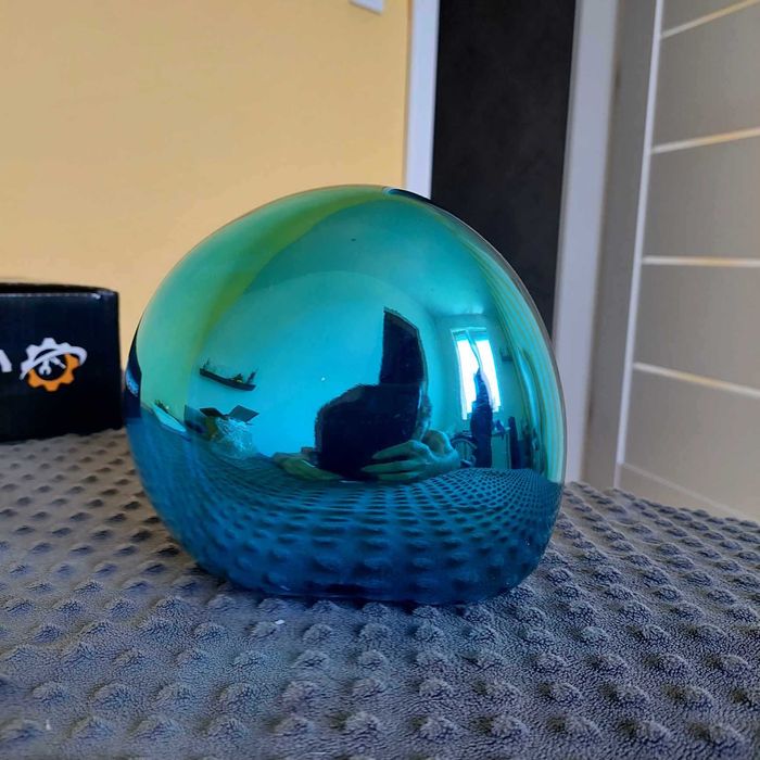 NOWA Lampa wisząca lustrzana niebieska żyrandol