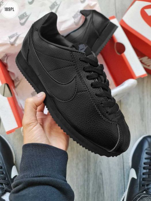 Мужские кроссовки Nike Cortez Black Premium. Размеры 41-45