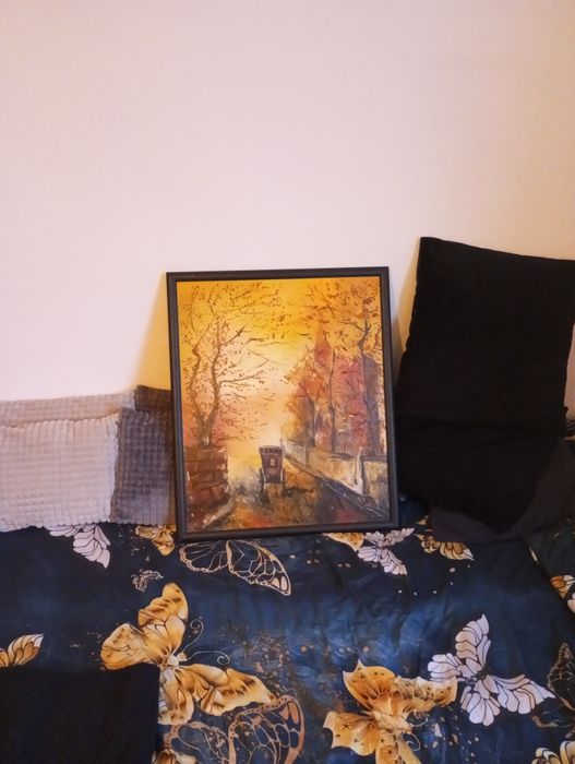 Obraz olejny Łukasz Berko w ramie