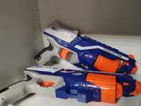 Zestaw trzech wyrzutni strzałek nerf + strzałki i torba nerf