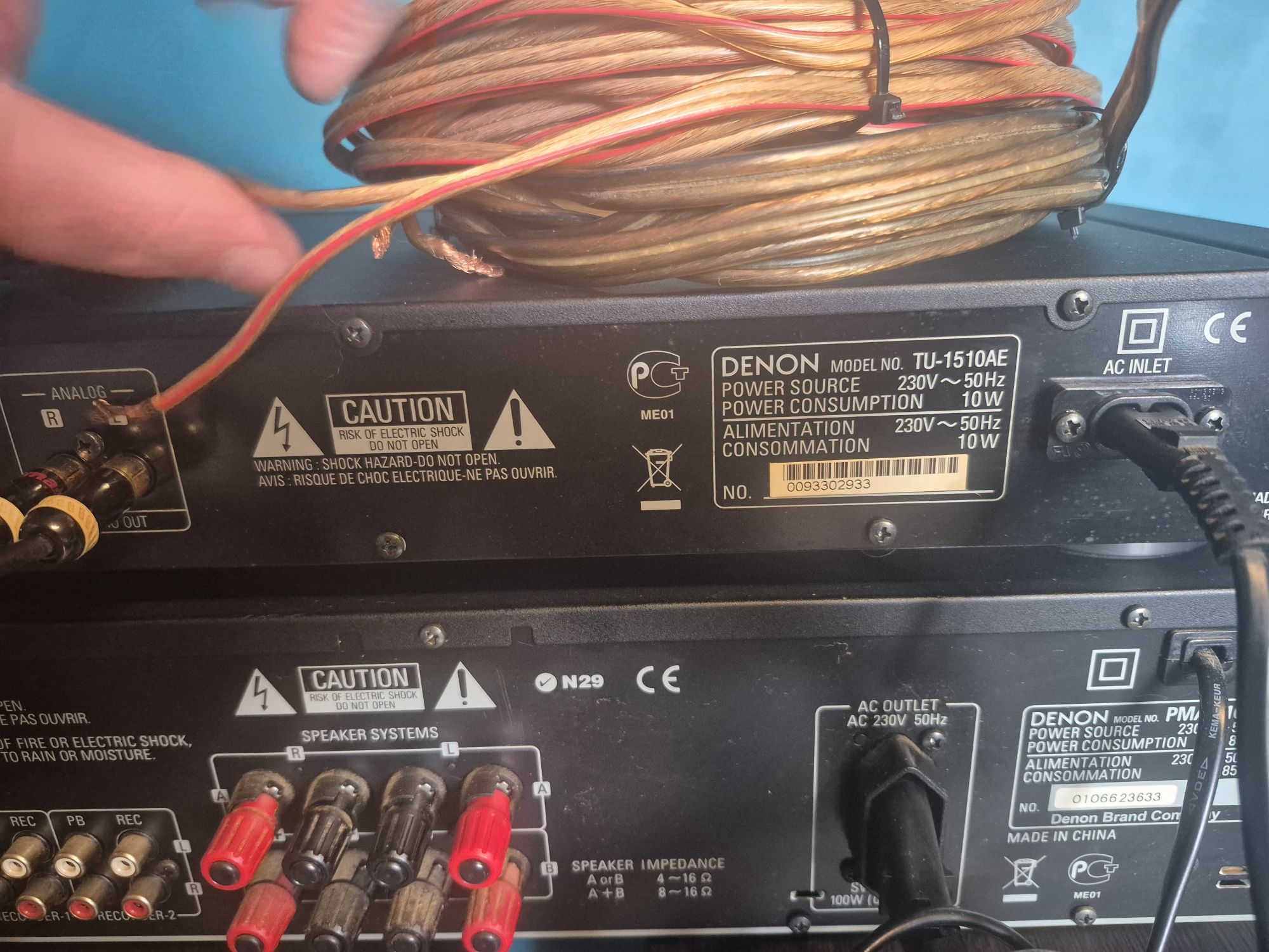 Wharfedale Diamond 10.7 dwie kolumny, radio i amplituner