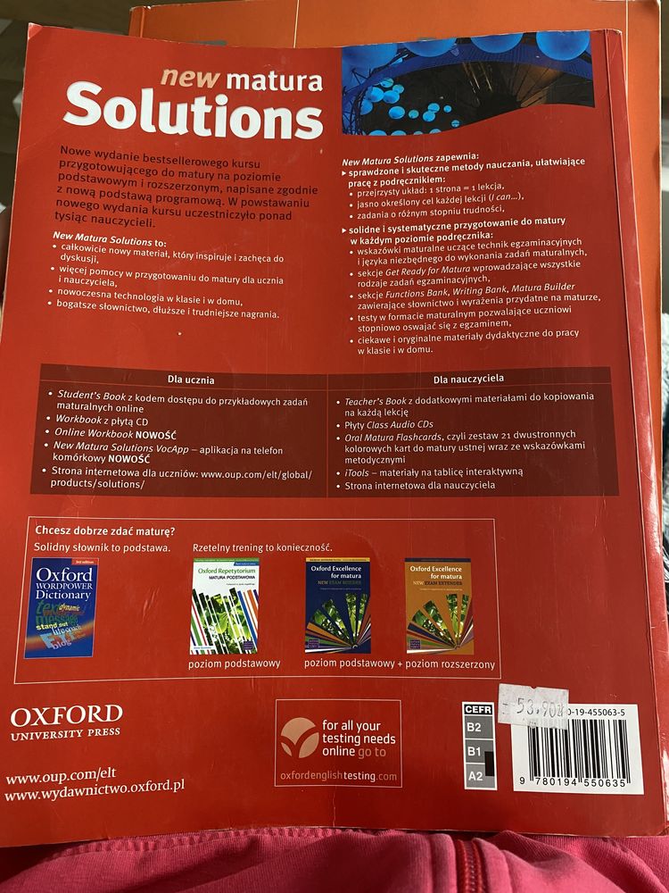 New matura Solutions - oxford matura support