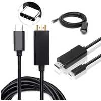 Kabel przewód USB typ-C 3.1 na HDMI 1,8m Adapter Przejściówka MHL usbc