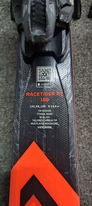 Narty 165 cm Volkl Racetiger RC 2024 + Marker MOTION 12.0