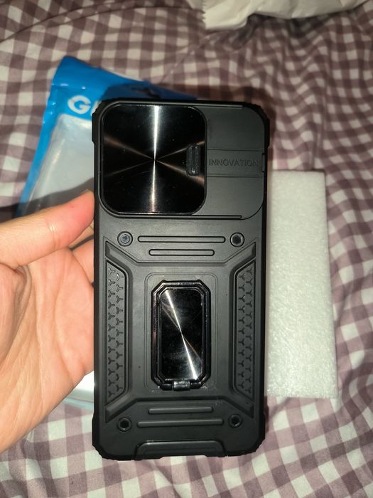 Чехол для Poco x6 pro бронированный с защитой камеры
