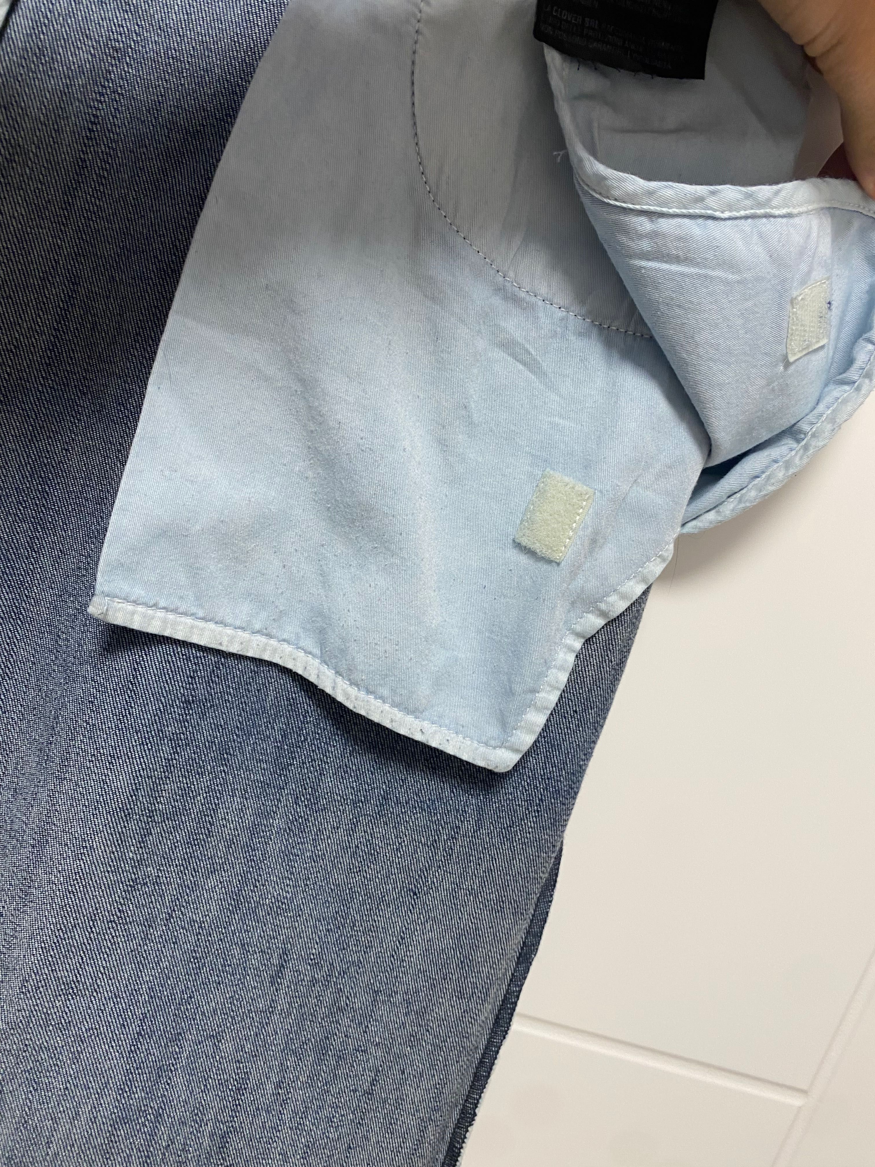 Spodnie jeans bawełniane motocyklowe Clover made italy W38 54 motocykl