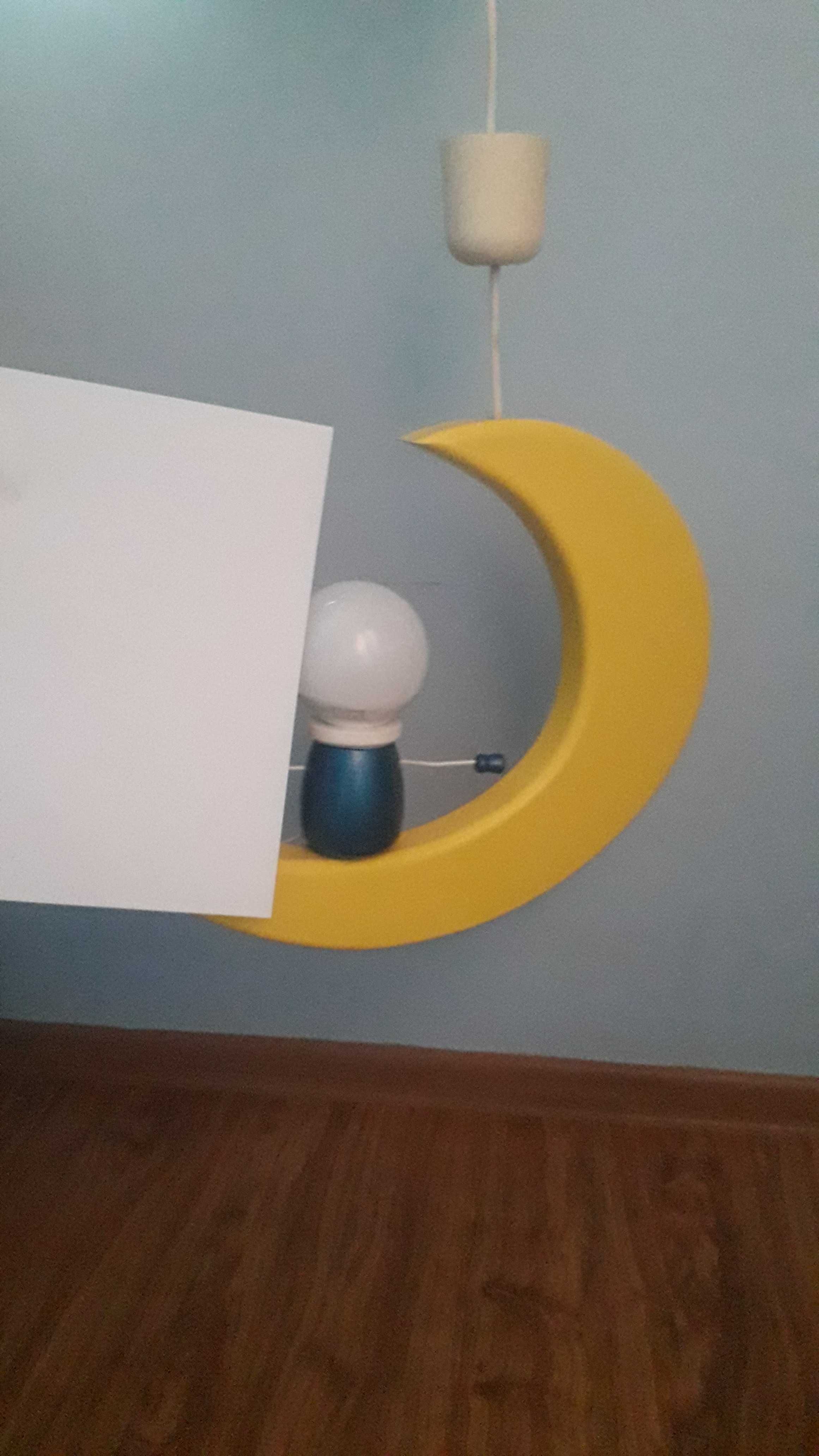 Lampa, drewniana księżyc