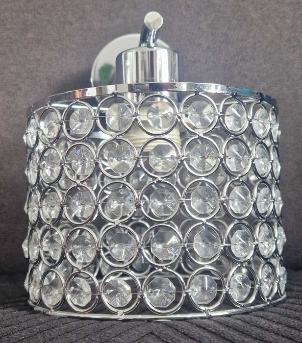 Stylowa lampa sufitowa + kinkiet – elegancja z nutą glamour!