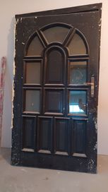Drzwi wejściowe drewniane budowlane 200x110 cm