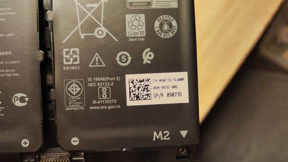 Bateria DELL Inspiron 7506 - 53 Wh Li-ion, Type H5CKD