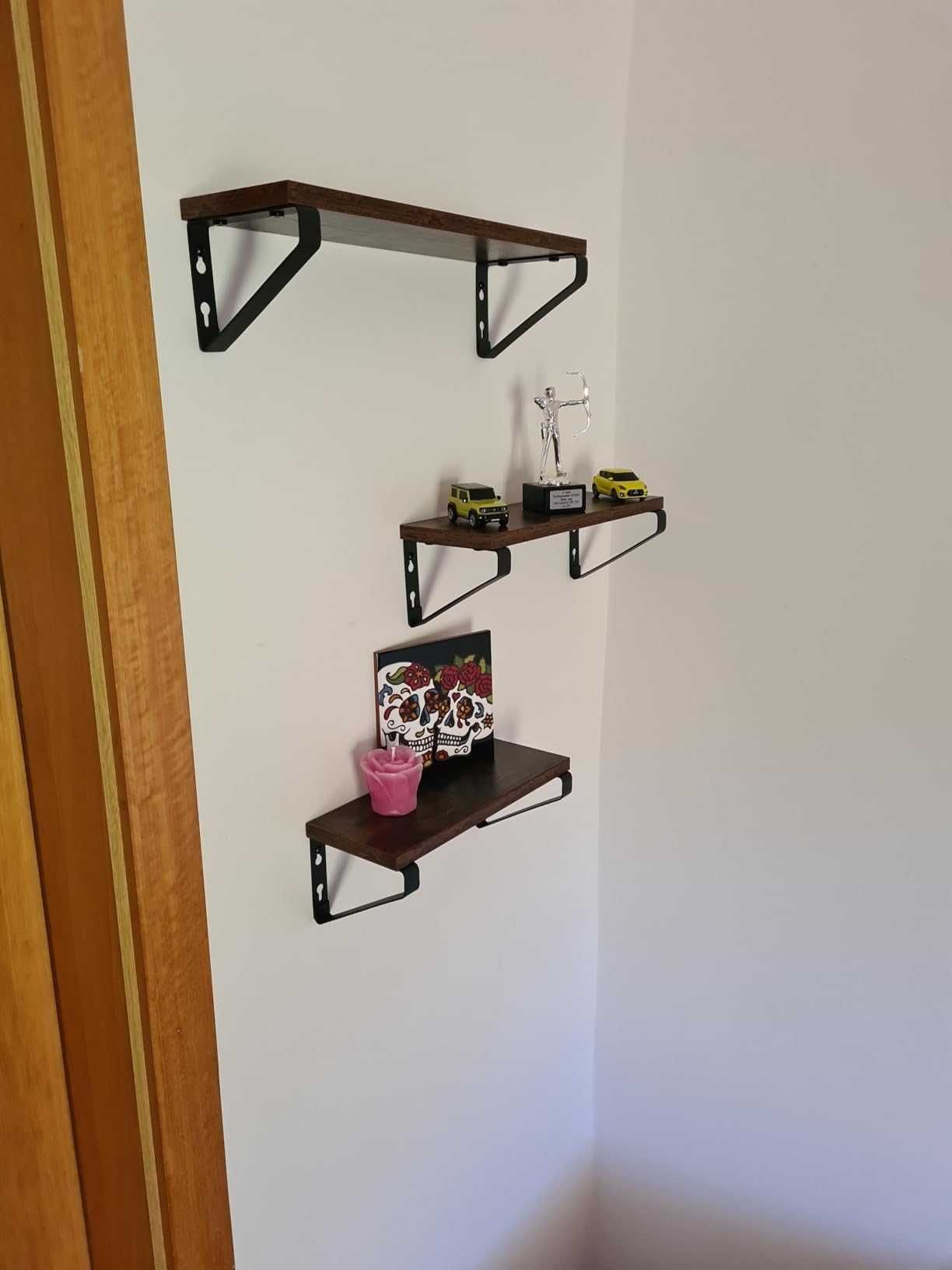 Kwietnik dekoracja ścienna loft 3 sztuki rustykalne zestaw