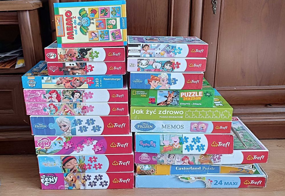 Puzzle Trefl, zestaw puzzli