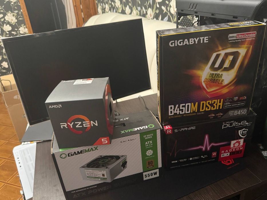 Ігровий комп'юьтер системний блок ryzen am4 rx 580 8 gb
