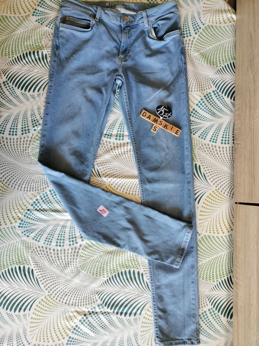 Spodnie jeans damskie S .